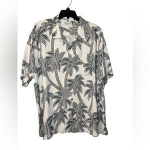 Caribbean Silk Blend Black Tan Brown
Tropical Short Sleeve Button-Down Size 2X